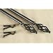 A&F Rod D�cor - A NEW 3 pieces Curtain Rod 120-170 inch Black #41