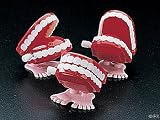 Plastic Wind-Up Chomping Teeth (Pack of 12)