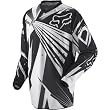 Fox Racing HC Undertow Men's MX Motorcycle Jersey w/ Free B&F Heart Sticker - Black