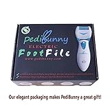 Rechargeable Water Resistant Electric Callus Remover - Foot File for Scrubbing Feet, Micro-Pedi Foot Care Tool - Gently & Effectively Shaves and Buffs Away Dead, Hard Skin, Dry Callused Feet and Cracked Heels - For Men and Women - 3 Pumice Stone Rollers Included - Experience Pedicure Spa Like Results In Seconds!
