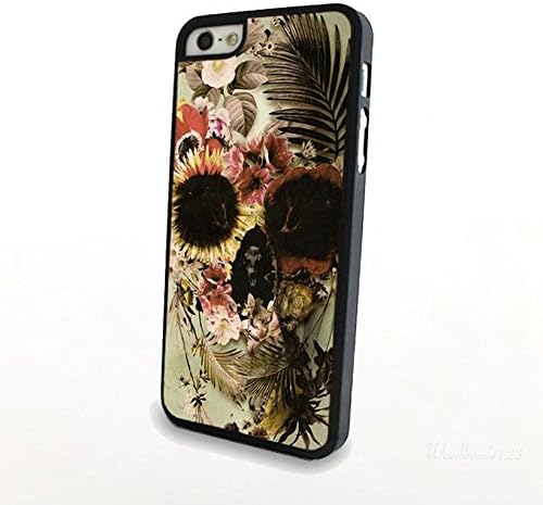 Pixel Case - Animals Characters Hard Back Case Cover Skin Painted For Apple iPhone 5S Flowers Skull