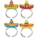 Fiesta Cinco De Mayo Plastic Sombrero Headbands, 8 Ct. | Party Costume
