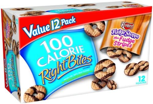 Right Bites Mini Fudge Stripe Cookies, 8.8800-Ounce (Pack of 2)