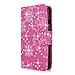 Cellularvilla Wallet Case for BLU Studio 5.5 D610a Pink Glitter Pu Leather Wallet Card Flip Open Pocket Case Cover Pouch