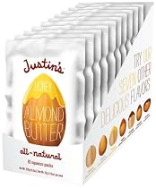 Justin's Nut Butter Natural Honey Almond Butter, 10, 1.15 ounce Squeeze Packs (Pack of 3)