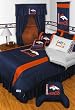 NFL Denver Broncos Bedding Set 5 Pc Full Comforter and Sheets