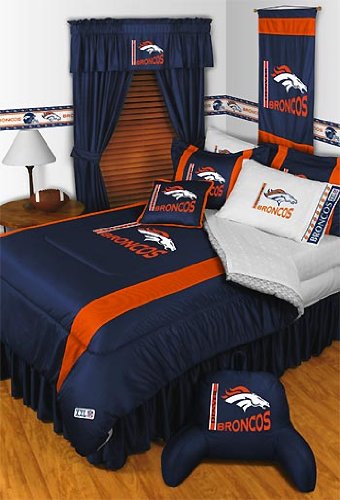 NFL Denver Broncos Comforter Set 3 Pc Queen Full Bedding