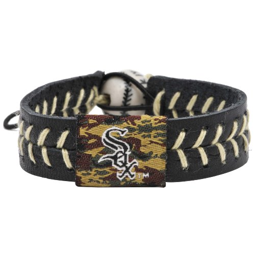MLB Chicago White Sox Camouflage Baseball Bracelet