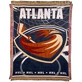 Atlanta Thrashers Jacquard Woven Blanket Throw