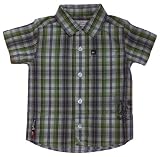 Quiksilver Infants' Green Plaid Button Down Collared Shirt 18M