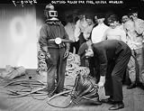 1898 KAISER WILHELM UNUSUAL FIREFIGHTING FIREMEN PHOTO Image