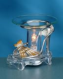 Gold Butterfly Shoe and Pewter Electric Oil Aromatherapy Burner