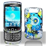 Premium - Blackberry 9800/Torch Blue Daze Cover - Faceplate - Case - Snap O ....
