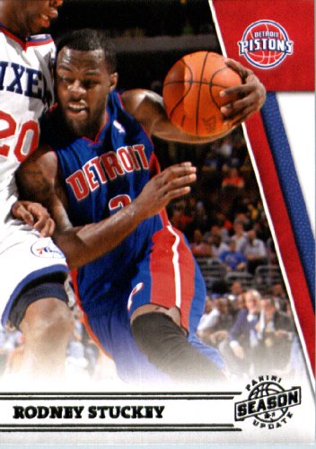 2010/11 Panini Season Update Basketball Card # 50 Rodney Stuckey Detroit Pistons In a Protective Screwdown Display Case !