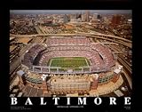 Baltimore - First Opening Day at Raven Stadium Art Poster Print by Mike Smith, 28x22