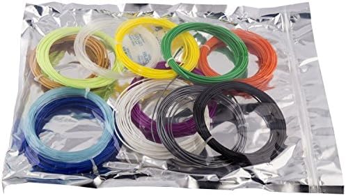 3D Pen PLA Filament 1.75mm 12 Color X 20 Feet Mega Value Pack 240 ft. for Art, Design and Industrial