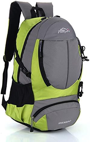 Free trip 40L nylon backpack outdoor traveling camping backpack knapsack (Green)