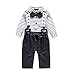 Baby Boys' Clothing Suit Gentleman Romper Jumpsuit Boys Rompers 2Pieces Sets