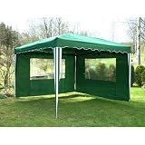 Seitenwand 2er Set für Pavillon grün, 3 x 3 m