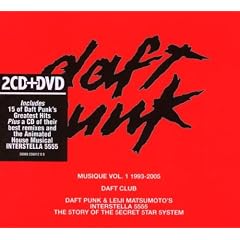 Daft Punk Musique Vol.1 1993-2005 : Greatest Hits / Daft Club / Interstella 5555 (Coffret 2 CD + 1 DVD)