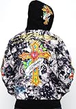 Ed Hardy Mens Specialty Fur Lined Alley Cat Hoodie Jacket 51O179rjDGL. SL160 Ed Hardy Mens Specialty Fur Lined Alley Cat Hoodie Jacket