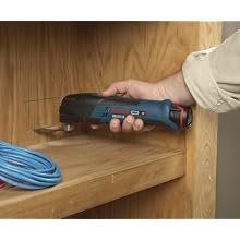 Bosch PS50-2B 12-Volt Max Lithium-Ion Multi-X Oscillating Tool Carpenter Kit with 2 Batteries, Charger and Case