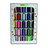 Poly X 40 Embroidery Machine Thread 25 Spool Basic Colors Set