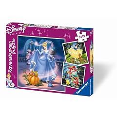 Ravensburger 09339 - Schneewittchen, Aschenputtel und Arielle - 3 x 49 Teile Puzzle