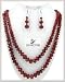 Swarovski Inspired Ruby Necklace