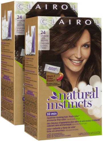 Clairol Natural Instincts Haircolor, Clove Medium Ash Brown 24 1 ea (Haarfarbe) Preisvergleich