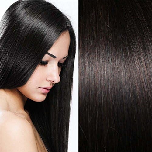 Premium Pre-bonded I-tip Fusion Human Hair Extensions 20" Straight 20 Pcs 16g Hair Weight (Dark brown)