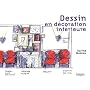 Dessin en d�coration int�rieure de Karine Mazeau