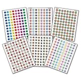 Teacher Created Resources 9029 - Mini Stickers Variety Pack, Six Assorted Designs/Colors, 3168/Pack-TCR9029