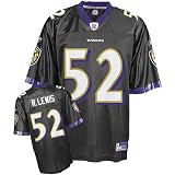 Sporting Goods : Baltimore Ravens Ray Lewis Replica Adult Team Alternate Color NFL Equipment Jersey
