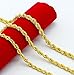 L & L Nation Mens 24K Yellow Gold Filled L & L Nation Necklace 5mm