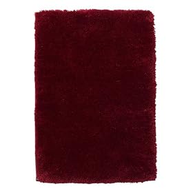 Modern Home Bath Rug - Red Ribbon (17x24")
