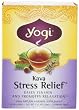 Yogi Kava Stress Relief, Herbal Tea Supplement, 16-Count Tea Bags (Pack of 6)