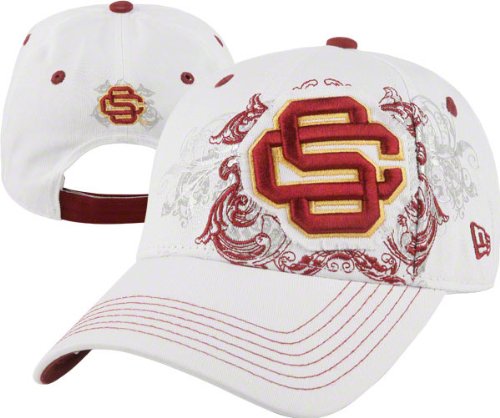 USC Trojans Women's Cardinal New Era Ornamental Scroll Adjustable Hat