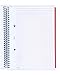 Miquelrius Spiral Notebook, 5 Subject, Graph Pages, 125 Sheets/250 Pages, A4 8.25” x 11.75”, Contrast (Blue)