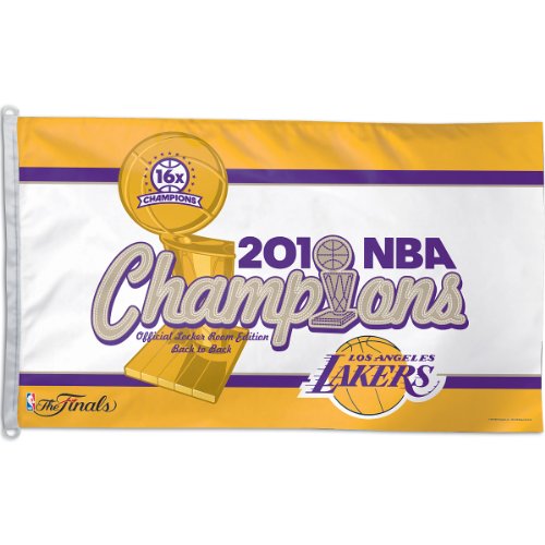 Wincraft Los Angeles Lakers 2010 Nba Finals Champions Official Locker Room 3'X5' Flag 3X5'