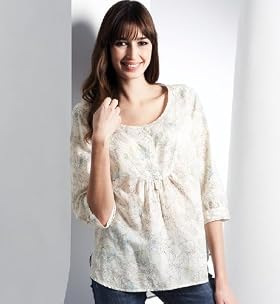Click here to view information for&nbsp;Pure Linen Scoop Neck Floral Blouse