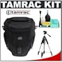 Tamrac 5625 Pro Digital Zoom 5 Digital SLR Camera Holster Bag (Black) + Tripod + Accessory Kit for Canon Rebel T3, T3i, T1i, T2i, EOS 60D, 5D, 7D, Nikon D3000, D3100, D5000, D5100, D7000, D300s, Olympus Evolt E-5, E-30, E-620 & Sony Alpha A560, A580, A33, A35, A55