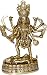 Kali Statue Brass Decor 5 x 2.75 x 9.25 inches