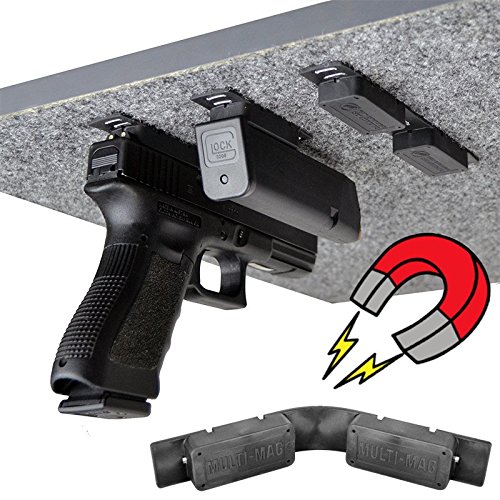 Gun Storage Solutions Multi-MAG Gun Mounting Magnet (2-Pack)
