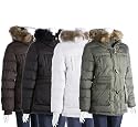 Tommy Hilfiger Women's Down Coat with Toggle Closures and Faux Fur Trim Hood