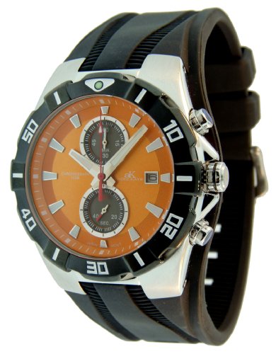 Adee Kaye Mens AK6202-M-ORG Miyota Chronograph