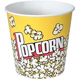 SOLO VP170-00061 Single-Sided Poly Paper Popcorn Bucket, 170 oz. Capacity, Popcorn Print (Case of 150)