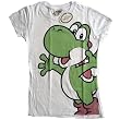 Nintendo Super Mario World Pop Yoshi Fashion White Juniors T-shirt