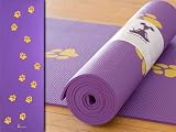 YogaRat Nontoxic Dog Paws Print Yoga Mat