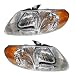 Discount Starter and Alternator CH2503129 CH2502129 Dodge Caravan Replacement Headlight Pair Plastic Lens With Bulbs